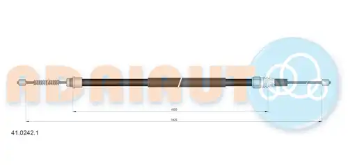 жило за ръчна спирачка ADRIAUTO 41.0242.1