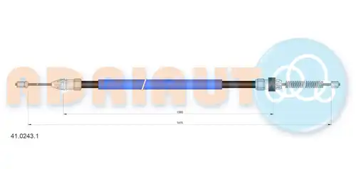 жило за ръчна спирачка ADRIAUTO 41.0243.1