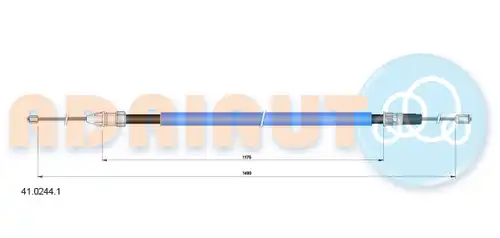 жило за ръчна спирачка ADRIAUTO 41.0244.1
