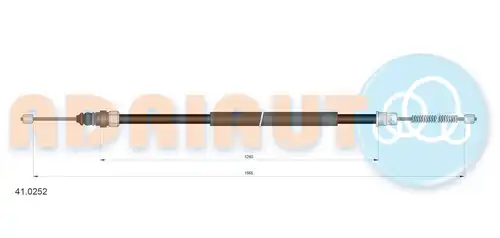 жило за ръчна спирачка ADRIAUTO 41.0252