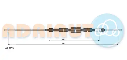 жило за ръчна спирачка ADRIAUTO 41.0253.1