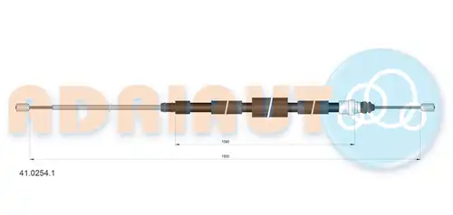 жило за ръчна спирачка ADRIAUTO 41.0254.1