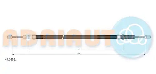 жило за ръчна спирачка ADRIAUTO 41.0255.1