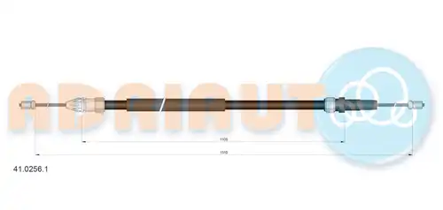 жило за ръчна спирачка ADRIAUTO 41.0256.1