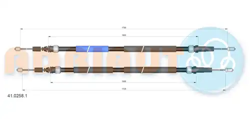 жило за ръчна спирачка ADRIAUTO 41.0258.1