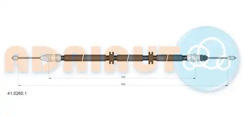 жило за ръчна спирачка ADRIAUTO 41.0260.1