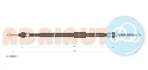 жило за ръчна спирачка ADRIAUTO 41.0265.1