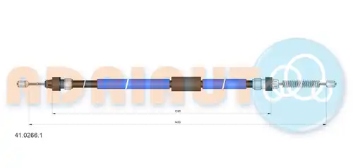 жило за ръчна спирачка ADRIAUTO 41.0266.1