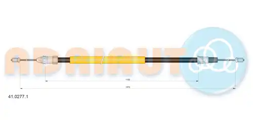жило за ръчна спирачка ADRIAUTO 41.0277.1