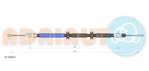 жило за ръчна спирачка ADRIAUTO 41.0280.1