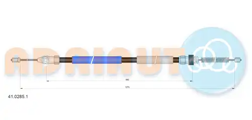 жило за ръчна спирачка ADRIAUTO 41.0285.1