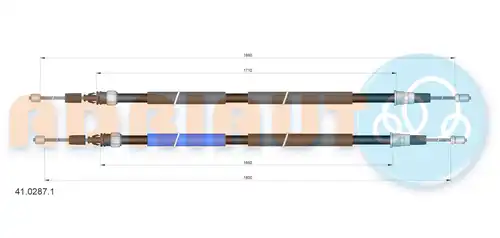 жило за ръчна спирачка ADRIAUTO 41.0287.1