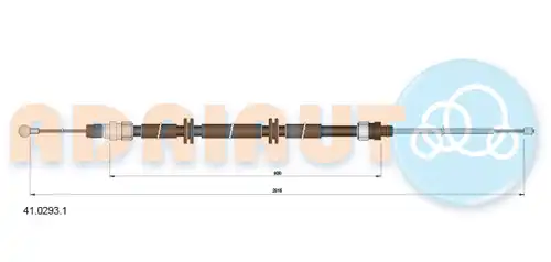 жило за ръчна спирачка ADRIAUTO 41.0293.1