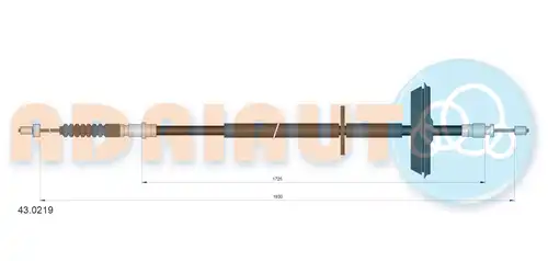 жило за ръчна спирачка ADRIAUTO 43.0219
