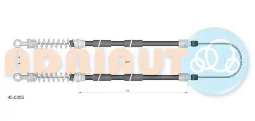 жило за ръчна спирачка ADRIAUTO 45.0205