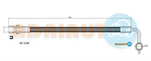 спирачен маркуч ADRIAUTO 46.1248