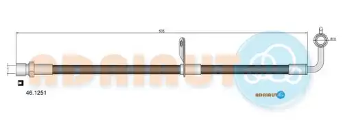 спирачен маркуч ADRIAUTO 46.1251