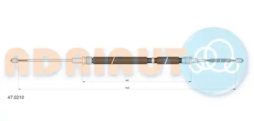 жило за ръчна спирачка ADRIAUTO 47.0210