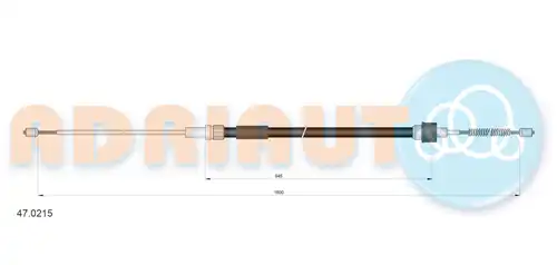 жило за ръчна спирачка ADRIAUTO 47.0215