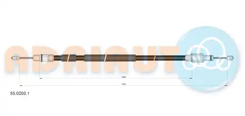 жило за ръчна спирачка ADRIAUTO 55.0200.1