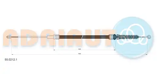 жило за ръчна спирачка ADRIAUTO 55.0212.1