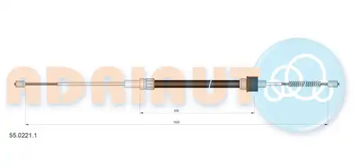 жило за ръчна спирачка ADRIAUTO 55.0221.1