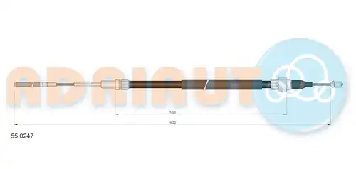 жило за ръчна спирачка ADRIAUTO 55.0247