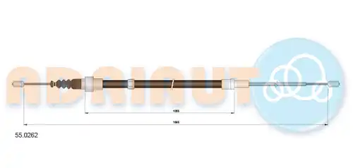 жило за ръчна спирачка ADRIAUTO 55.0262