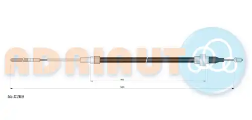жило за ръчна спирачка ADRIAUTO 55.0269