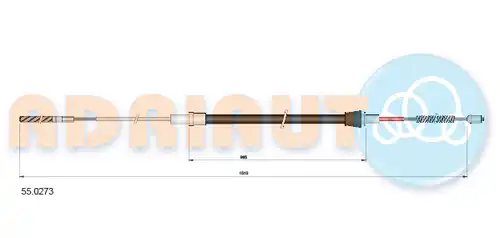 жило за ръчна спирачка ADRIAUTO 55.0273
