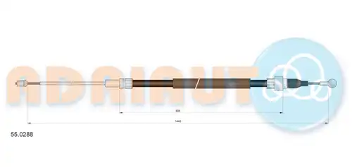 жило за ръчна спирачка ADRIAUTO 55.0288