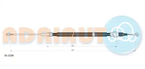 жило за ръчна спирачка ADRIAUTO 55.0299