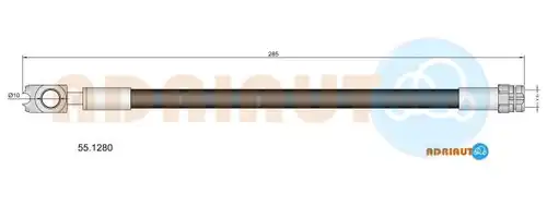 спирачен маркуч ADRIAUTO 55.1280