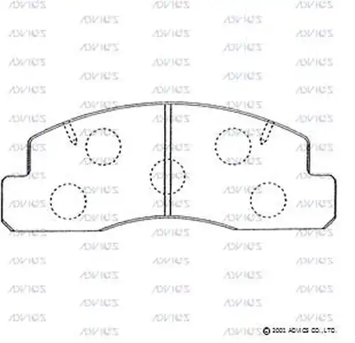 накладки ADVICS A1N061