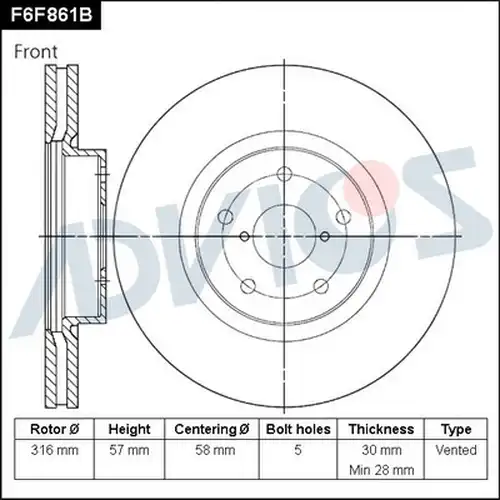  ADVICS F6F861B