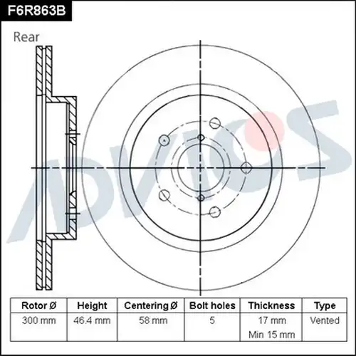  ADVICS F6R863B