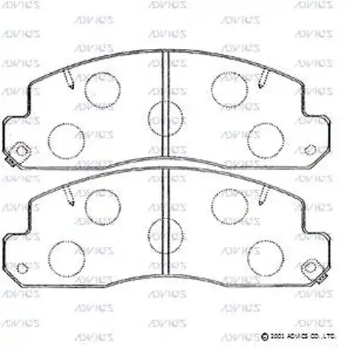 накладки ADVICS SN663P