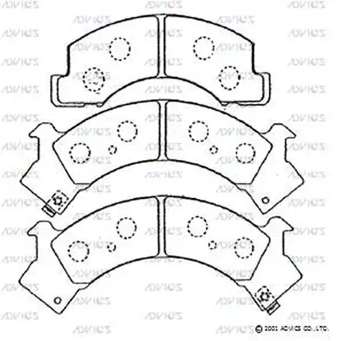 накладки ADVICS SN858P