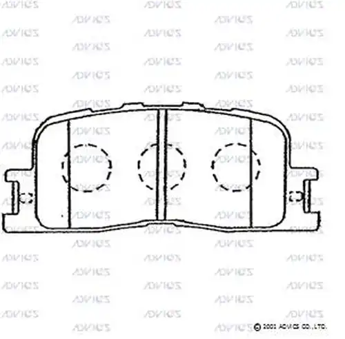 накладки ADVICS SN885