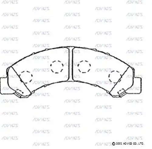 накладки ADVICS SN896