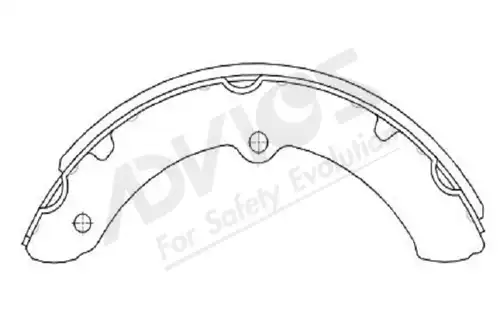 комплект спирачна челюст ADVICS-SEA A8N026Y