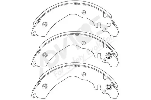 комплект спирачна челюст ADVICS-SEA D8N017Y