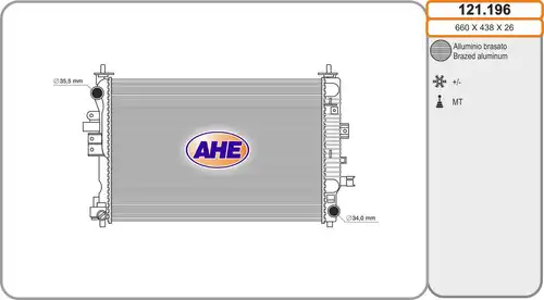 воден радиатор AHE 121.196