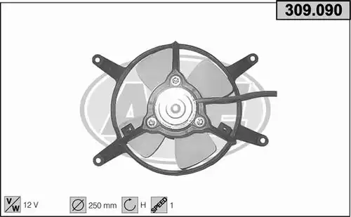 вентилатор, охлаждане на двигателя AHE 309.090