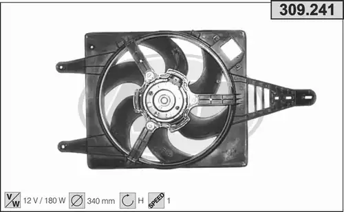 вентилатор, охлаждане на двигателя AHE 309.241