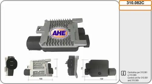 вентилатор, охлаждане на двигателя AHE 310.082C