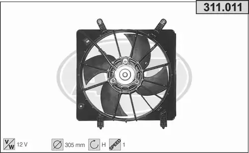 вентилатор, охлаждане на двигателя AHE 311.011