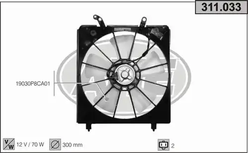 вентилатор, охлаждане на двигателя AHE 311.033