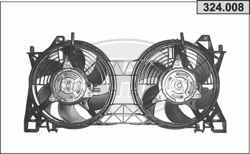 вентилатор, охлаждане на двигателя AHE 324.008