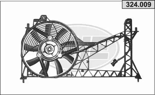 вентилатор, охлаждане на двигателя AHE 324.009